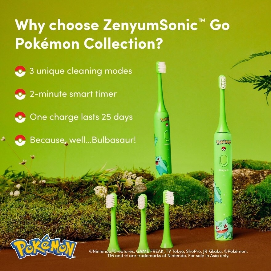 Sonic Go Grass-Type Edition Electric Toothbrush 1s