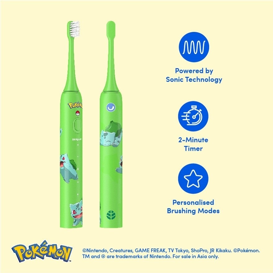 Sonic Go Grass-Type Edition Electric Toothbrush 1s