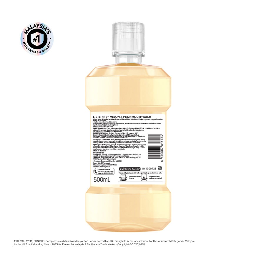 Melon & Pear Mouthwash 500ml