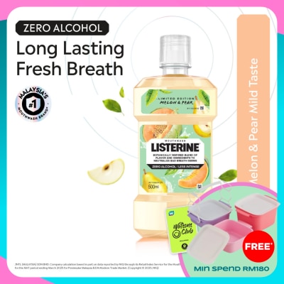 LISTERINE Melon & Pear Mouthwash 500ml