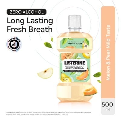 LISTERINE Melon & Pear Mouthwash 500ml