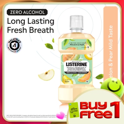LISTERINE - Melon & Pear Mouthwash 500ml