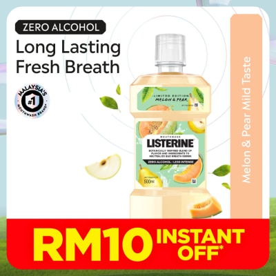LISTERINE Melon & Pear Mouthwash 500ml