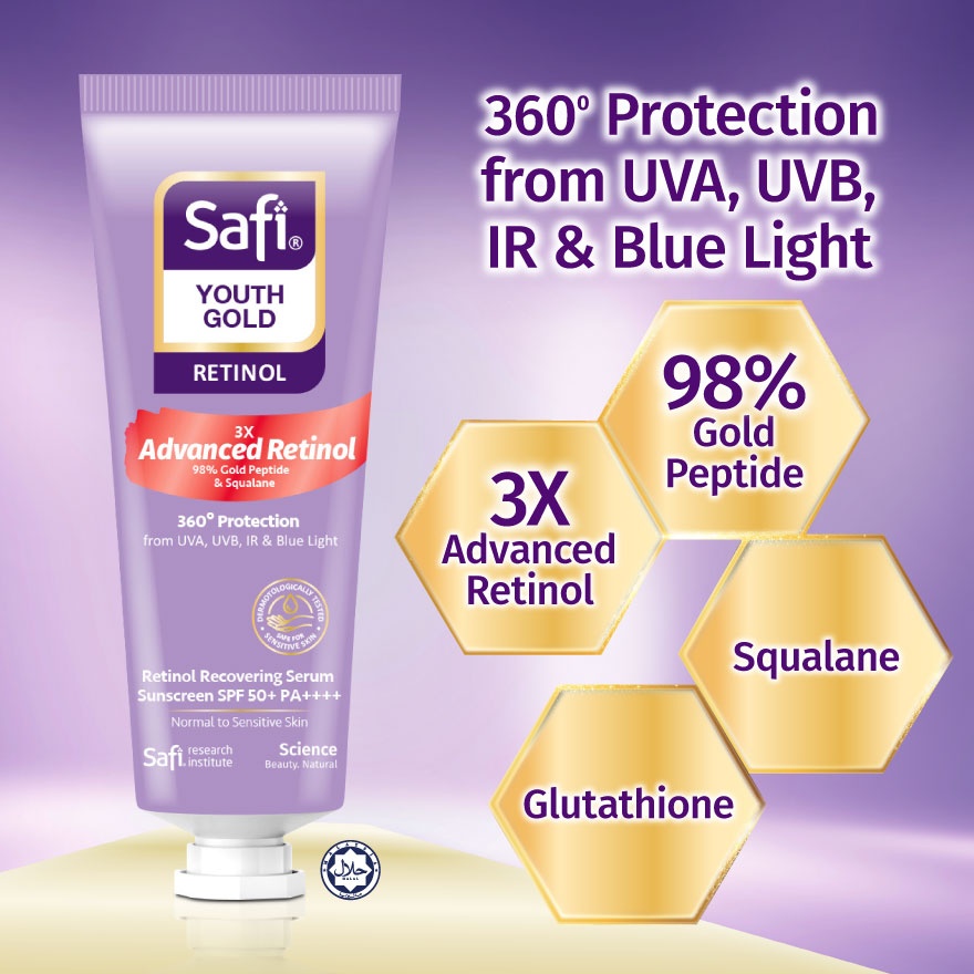 Youth Gold Retinol Triple Shield Sunscreen 25g