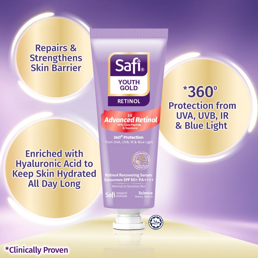 Youth Gold Retinol Triple Shield Sunscreen 25g