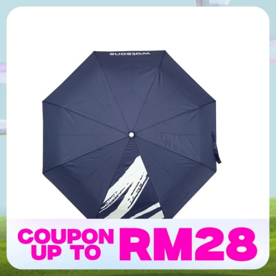 WATSONS Umbrella Transparent UV Coat 21inch Blue