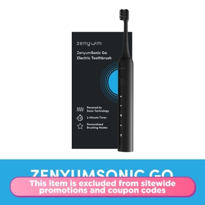 ZENYUM Sonic Go Electric Toothbrush Black/ White 1s (Colour pick on random basis)