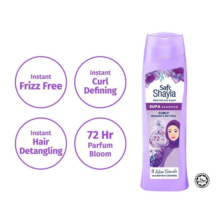 Curly, Anti Frizz & Fragnant Shampoo 300g