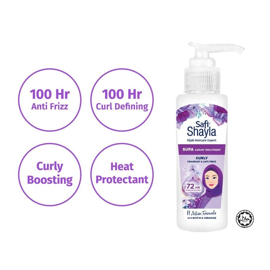 Curly, Anti Frizz & Fragnant Serum Treatment 100ml