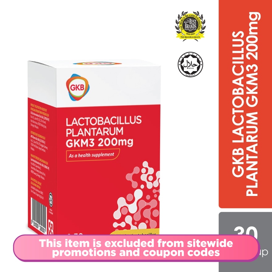 Lactobacillus Plantarum Gkm3 30S