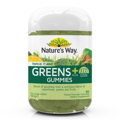 NATURE'S WAY Greens Plus Gummies 60s