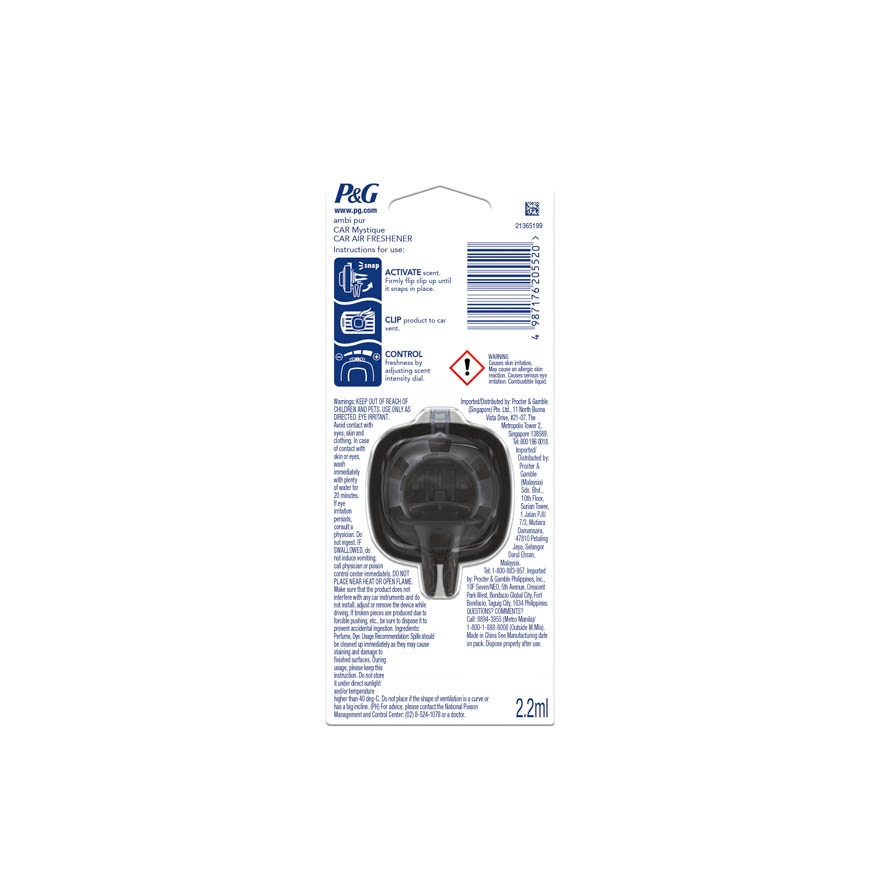 Car Mini Clip Mystique 2.2ml