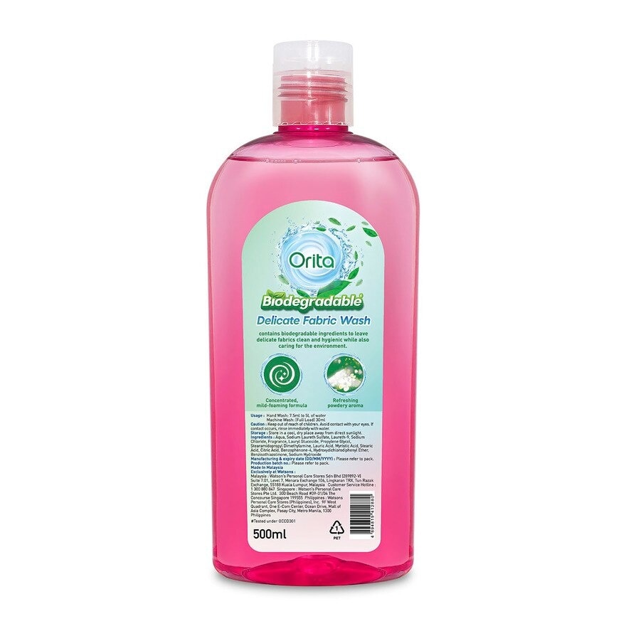 DELICATE FABRIC WASH 500ML