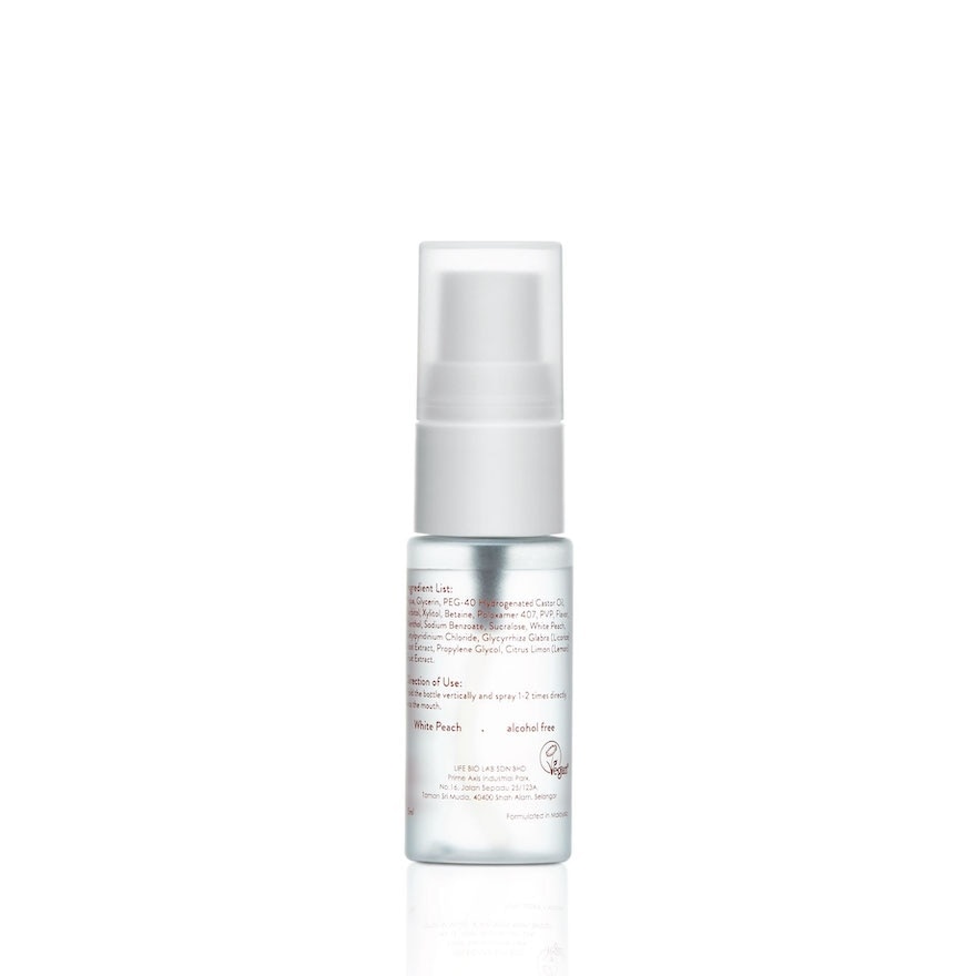 Mouth Spray White Peach 15ml