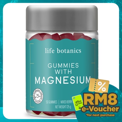 LIFE BOTANICS Magnesium Gummies 50s (Mix Berry Flavour)
