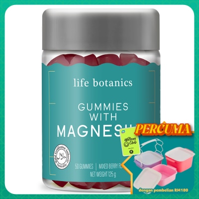 LIFE BOTANICS - Magnesium Gummies 50s (Mix Berry Flavour)