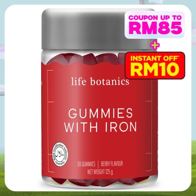 LIFE BOTANICS Iron Gummies 50s (Berry Flavour)