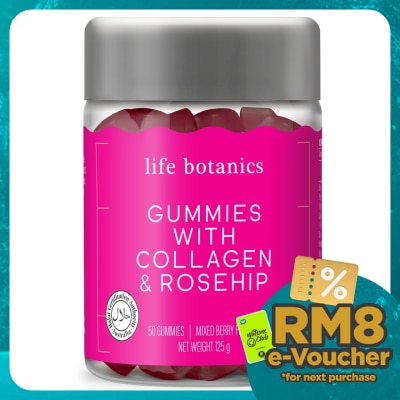 LIFE BOTANICS Collagen And Rosehip Gummies 50s