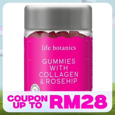LIFE BOTANICS Collagen And Rosehip Gummies 50s