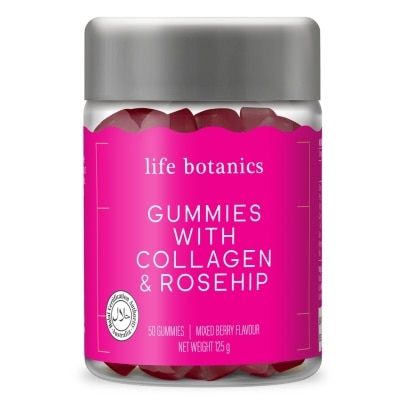LIFE BOTANICS Collagen And Rosehip Gummies 50s