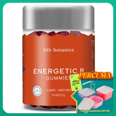 LIFE BOTANICS - Energetic B Gummies 50s (Mango Flavour)
