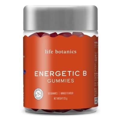 LIFE BOTANICS Energetic B Gummies 50s (Mango Flavour)