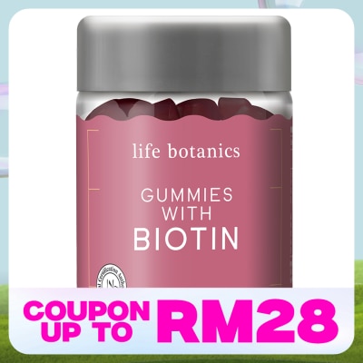 LIFE BOTANICS Biotin Gummies 50s (Peach Flavour)