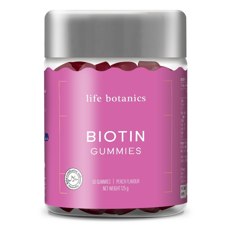 Biotin Gummies 50s (Peach Flavour)