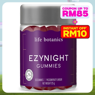 LIFE BOTANICS EzyNight Gummies 50s (Passion Fruit Flavour)