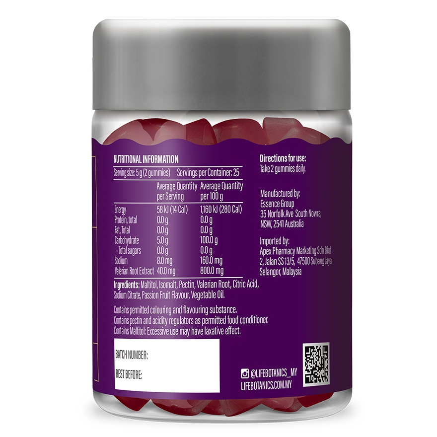 Ezy Night Gummies 50s (Passion Fruit Flavour)