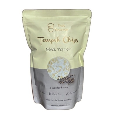 TRULY GOURMET Tempeh Chips Black Pepper 80g