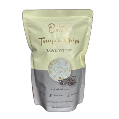 TRULY GOURMET - Tempeh Chips Black Pepper 80g