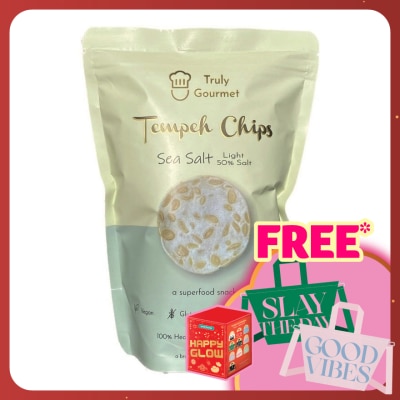 TRULY GOURMET Tempeh Chips Sea Salt Light 50% Salt 80g