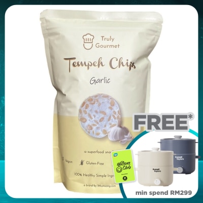 TRULY GOURMET Tempeh Chips Garlic flavoured 80g