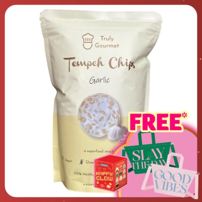 TRULY GOURMET Tempeh Chips Garlic flavoured 80g