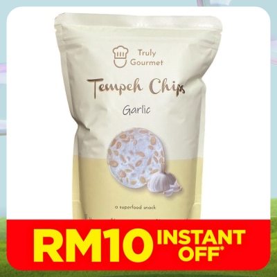 TRULY GOURMET Tempeh Chips Garlic flavoured 80g