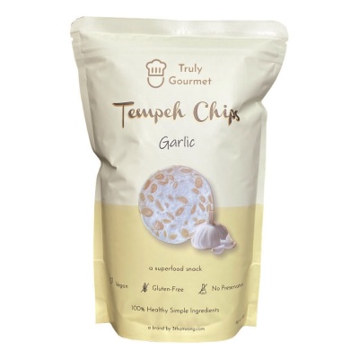 TRULY GOURMET - Tempeh Chips Garlic flavoured 80g