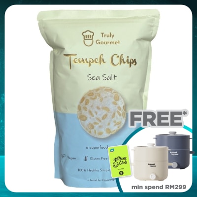 TRULY GOURMET Tempeh Chips Sea Salt 80G