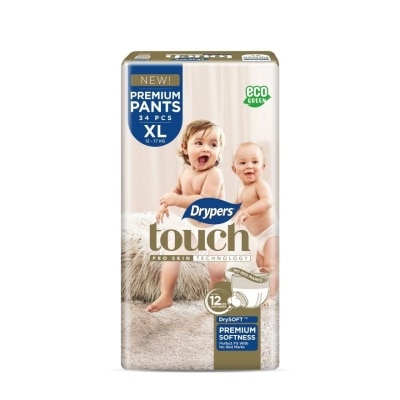 DRYPERS Touch Pants XL (12-17kg) 34s