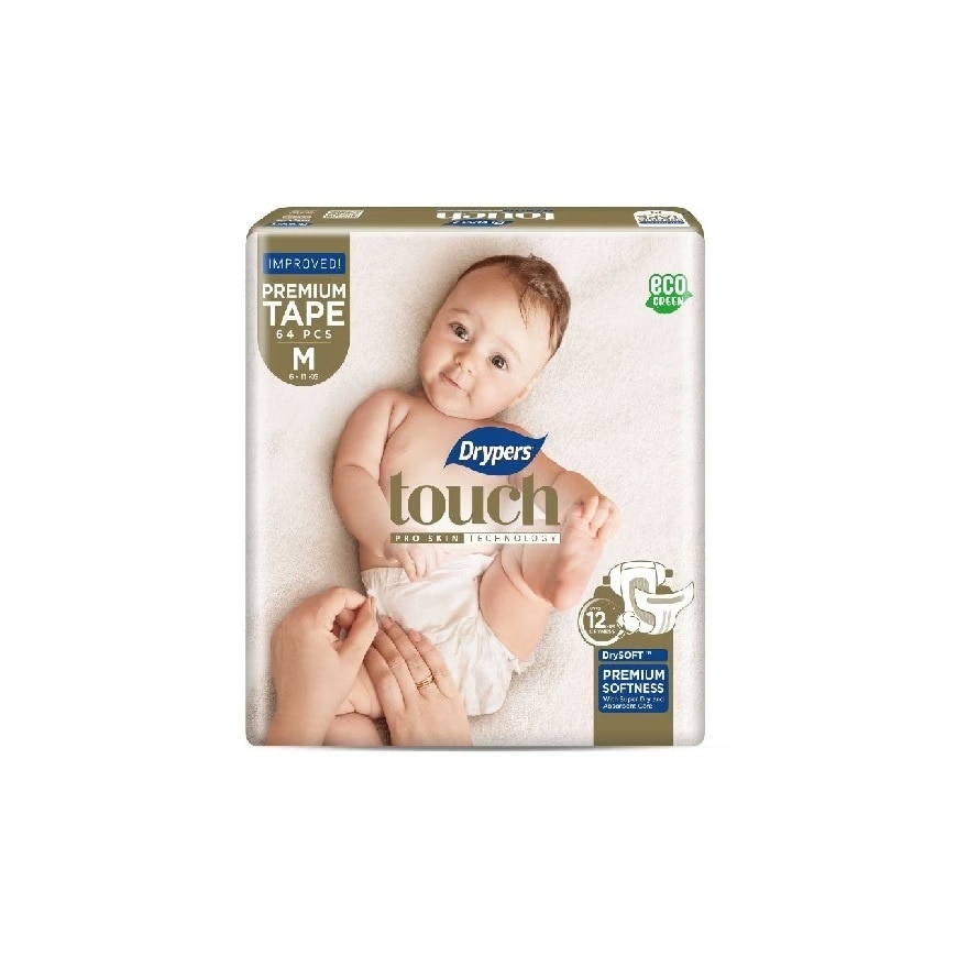 Touch Baby Diapers M Tape 64s