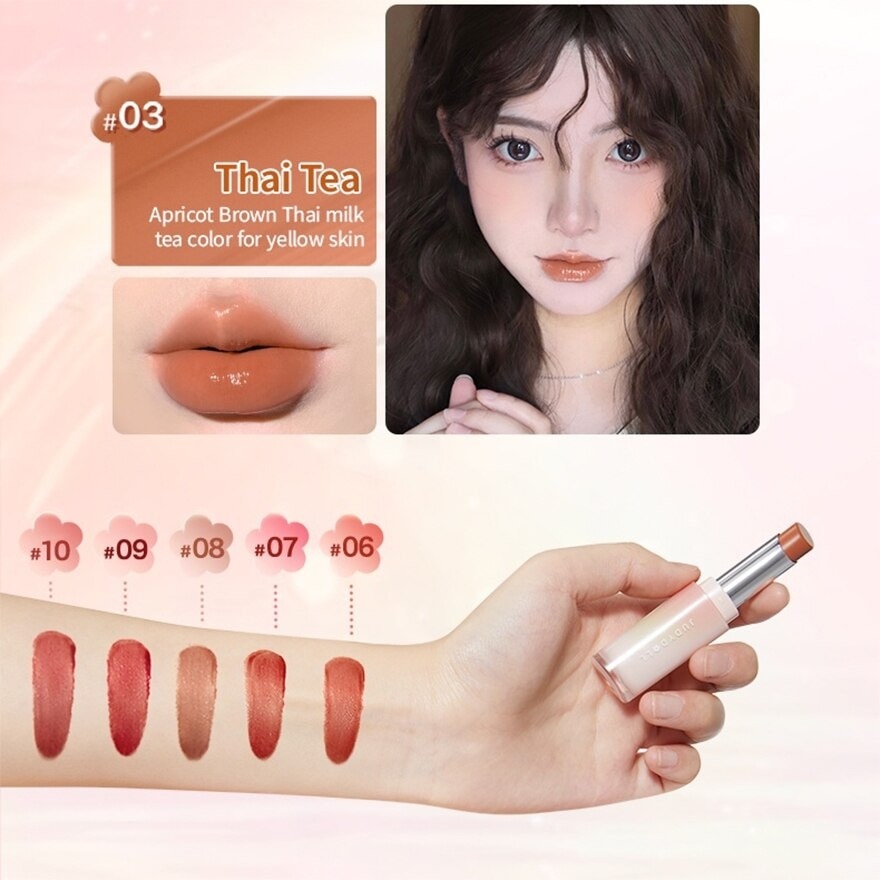 Watery Glow Lipstick 06 Red Brown Amber