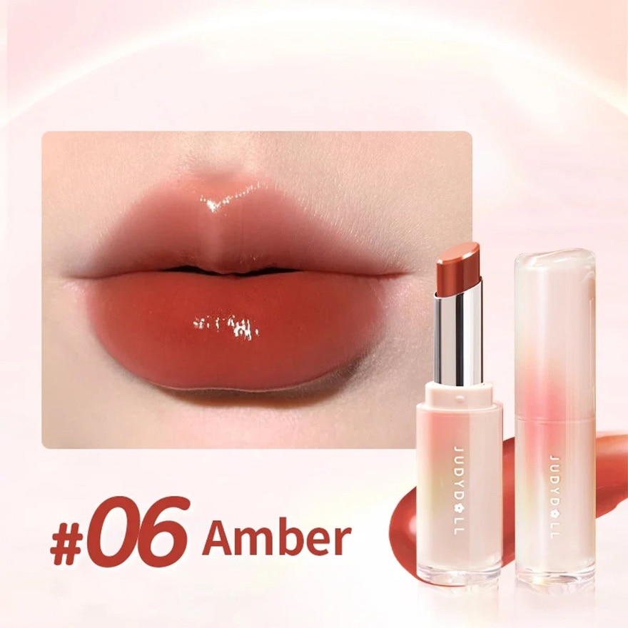 Watery Glow Lipstick 06 Red Brown Amber