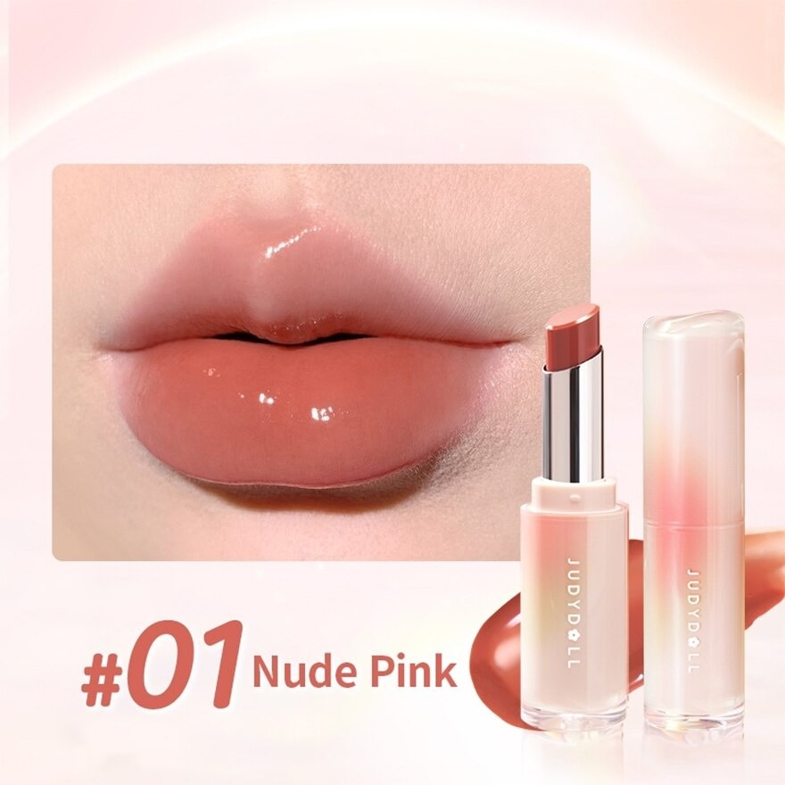 Watery Glow Lipstick 01 Bare Pink White