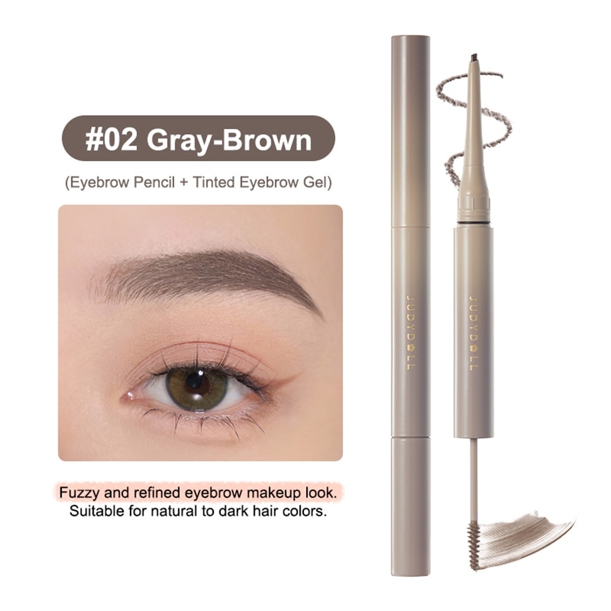 Duo Eyebrow Pencil 02 Grey Brown