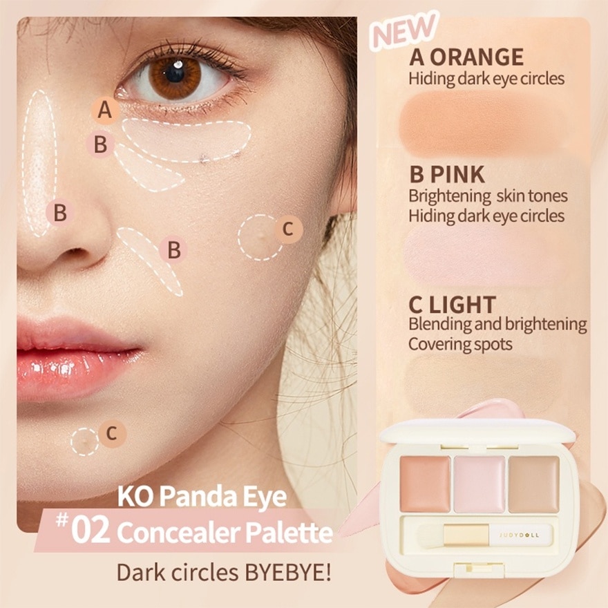 Three-Color Concealer Palette 01
