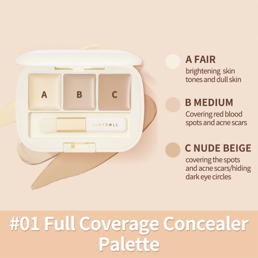 Three-Color Concealer Palette 01