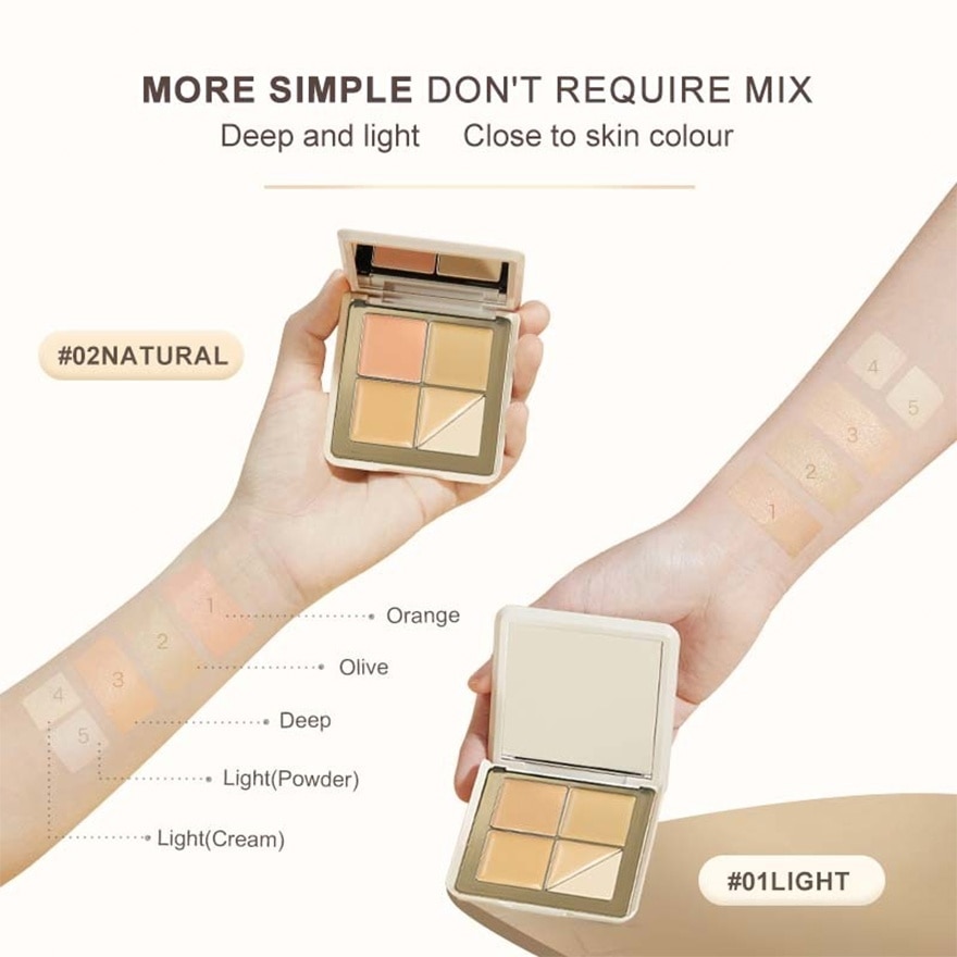Traceless Cloud-Touch Concealer Palette 01