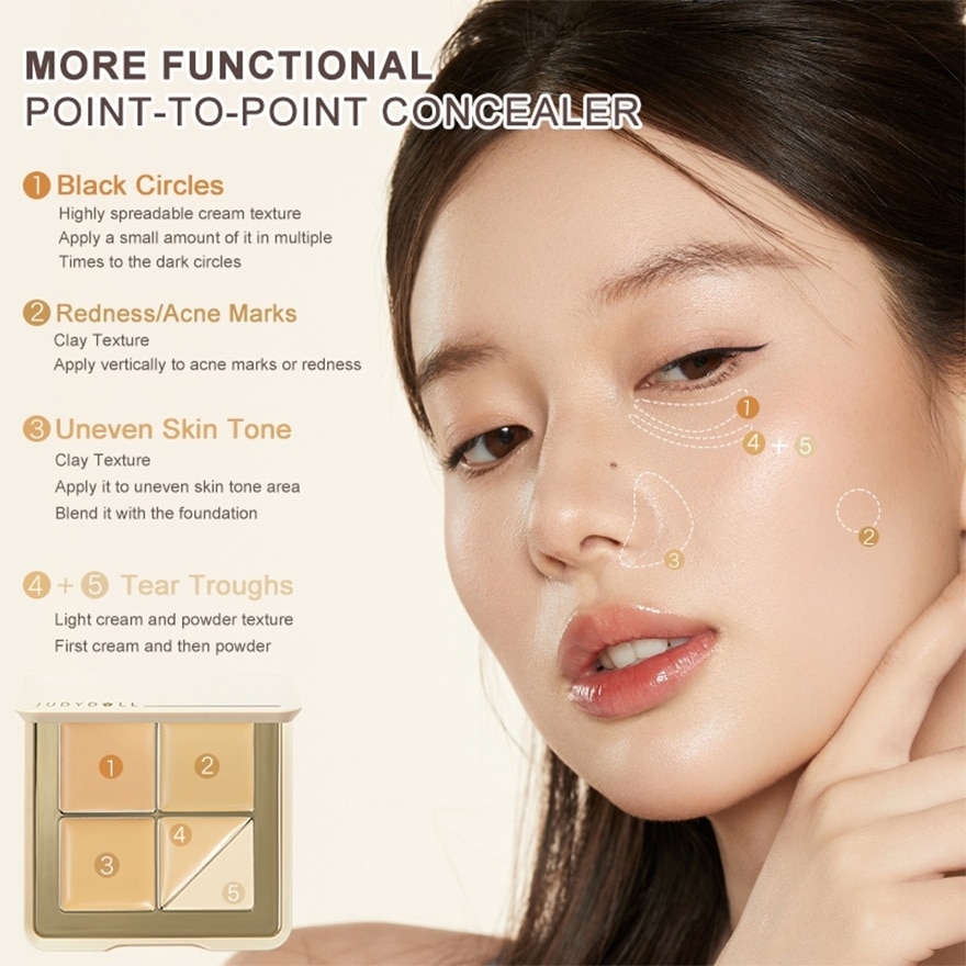 Traceless Cloud-Touch Concealer Palette 01