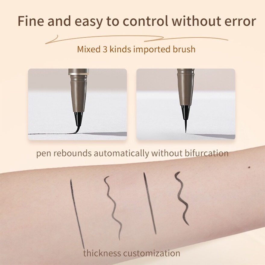 Narrow Liquid Eyeliner 02 Deep Brown