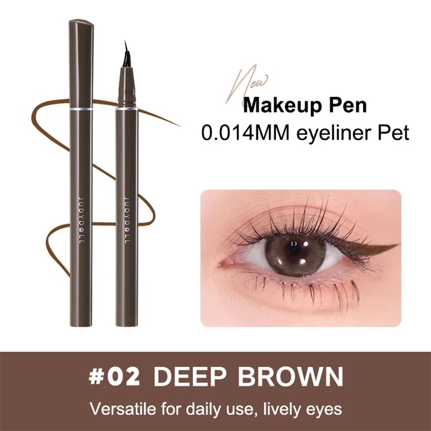 Narrow Liquid Eyeliner 02 Deep Brown